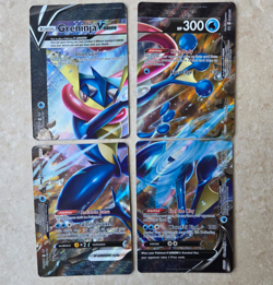 Greninja V-Union Sword & Shield Black Star Promo Pokemon NM/M (4 Cards Total) - Image 1