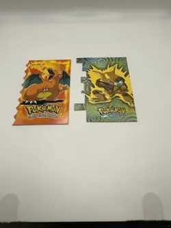 1999/2000 Topps Pokemon Evolution Die-Cut Lot - Charizard #06 & Alakazam #65 - Image 1