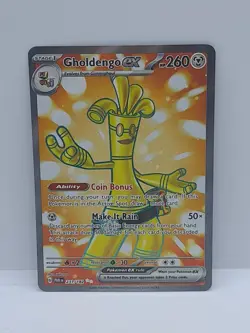 Gholdengo ex 231/182 Sv04: Paradox Rift Holo Pokemon TCG Full Art - Image 1