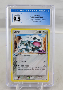 2006 Pokemon EX Holon Phantoms Lairon 45/110 Reverse Holo CGC 9.5 - Image 1