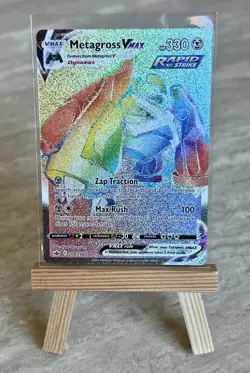 Pokemon TCG Metagross VMAX (Secret) 208/198 Swsh06: Chilling Reign Holo - NM - Image 1