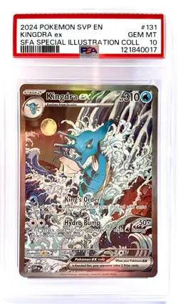 2024 POKEMON SVP EN-SV BLACK STAR PROMO #131 KINGDRA EX PSA 10 - Image 1