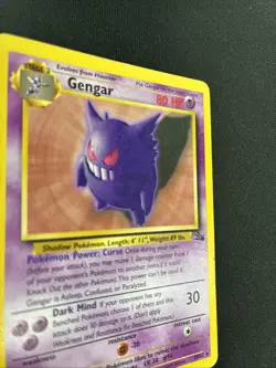 Pokemon TCG Gengar 20/62 Fossil Non-Holo Rare LP - MP - Image 5