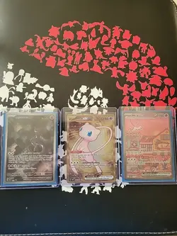 Pokemon TCG 151 UPC Promo Set Mew 053, Mewtwo 052, Metal Mew 205 Near Mint! - Image 1