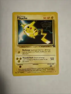Pikachu # 4 - Black Star Promo - Pokemon: The First Movie - LP - Image 1