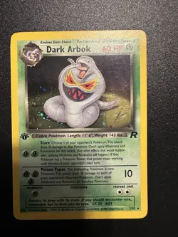 Pokemon TCG Dark Arbok Team Rocket 2/82 Holo 1st Edition Holo Rare - Image 2