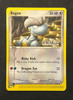 Pokemon EX "Dragon Series"-Bagon 50/97-GEN CON Black Star Promo Super Rare- NM+ - Image 1