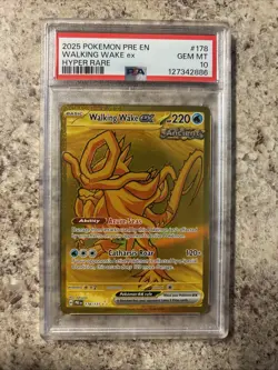 Pokemon TCG Walking Wake EX 178/131 Hyper Rare Prismatic Evolutions PSA 10 Gem M - Image 1