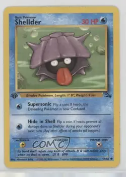 Shellder 1st Ed. Pokemon Fossil #54 1999 - Image 1
