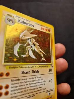 Kabutops Holo 9/62 Fossil 1999 WOTC Vintage Pokemon Card LP - Image 3