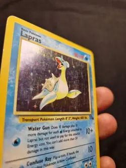 Lapras Holo 10/62 Fossil 1999 WOTC Vintage Pokemon Card LP - Image 3