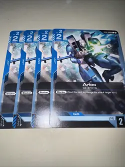 Gundam TCG Wings Of Advance ST02-008 Aries X4 Playset CCG Card Game English - Image 4