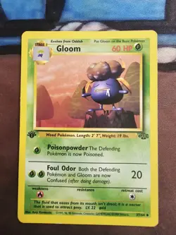 Pokemon TCG Gloom Card 37/64 Jungle Regular 1st Edition NM - Image 1
