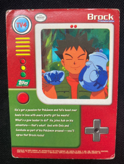 TV4 Brock Topps TV Animation Edition Pokemon Card (HP) - Image 2