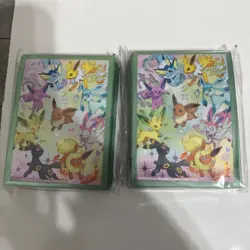 2x 65 Count Card Sleeves Prismatic Evolutions Super Premium Collection 130 Total - Image 1