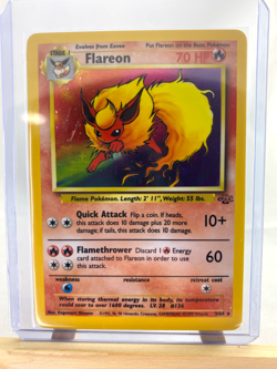 Pokemon TCG: Flareon - Jungle - 3/64 - Holographic 1999 Wizards Card - Image 2