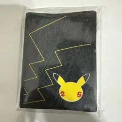 Pokemon TCG Pikachu Celebrations 25th Anniversary Card Sleeves 65 ct SEALED - Image 1