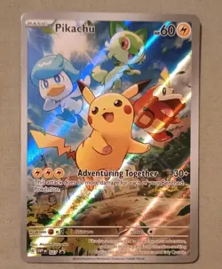 Pikachu SVP 027 Pokemon TCG S&V Paldea Evolved Black Star Promo Card - Image 1