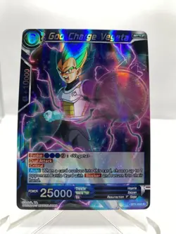 Dragon Ball Super CCG God Charge Vegeta BT1-036 R Rare Foil Bandai Card - Image 1