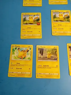 Pokemon TCG Pikachu Lot of 10 Non-Holo Cards - Near Mint/Mint Condition - Image 2