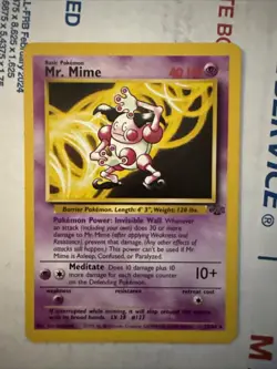 Pokemon Card Mr. Mime 22/64 WOTC Jungle Rare Non Holo - Image 1