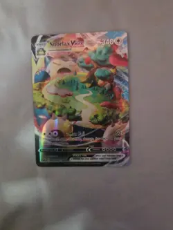 Pokemon TCG Snorlax VMAX Holo Ultra Rare Card Sword & Shield Base Set 142/202 - Image 1