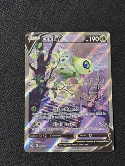 Pokemon TCG Celebi V Alternate Full Art 245/264 SWSH Fusion Strike Card - Image 1