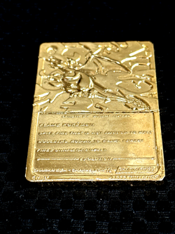 Pokemon Cards 23K Gold Plated CHARIZARD Trading Card 1999 Burger King - Image 3