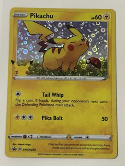 Pikachu SWSH: Sword & Shield Promo Cards SWSH039 Near Mint NM Holo Rare - Image 1