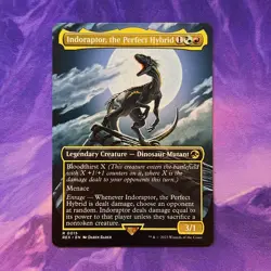 FOIL Indoraptor, the Perfect Hybrid 0015 Universes Beyond Jurassic World MTG - Image 1