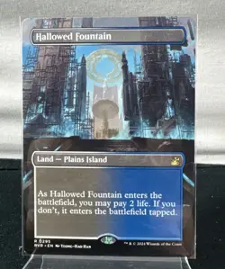 Magic The Gathering: Hallowed Fountain (Borderless) 295 Ravnica Remastered - Image 1