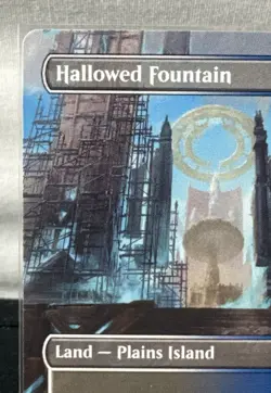 Magic The Gathering: Hallowed Fountain (Borderless) 295 Ravnica Remastered - Image 3