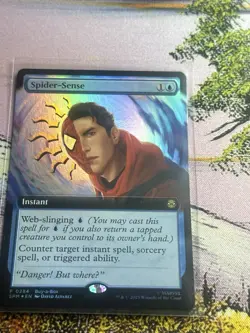 MTG - Spider-Sense - Extended - Buy a Box Promo - SPM 284 - FOIL - NM - Image 1