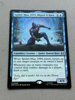 Spider-Man 2099, Miguel O'Hara #8 FOIL - MTG Marvel's Spider-Man Mythical - NM - Image 3