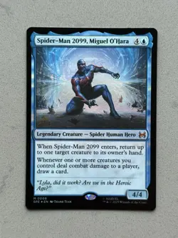 Spider-Man 2099, Miguel O'Hara #8 FOIL - MTG Marvel's Spider-Man Mythical - NM - Image 4