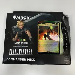 Magic the Gathering Final Fantasy VII Commander Deck Limit Break New Damaged Box - Image 1