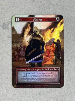 VIKINGS - Ordinary FOIL - Sorcery Contested Realm - Arthurian Legends - NM /Mint - Image 1