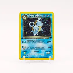 Dark Blastoise - 3/82 Team Rocket 1st Edition Holo Rare SWIRL Pokemon - MP - Image 1
