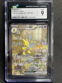 2023 Alakazam EX #201 Pokemon TCG Scarlet & Violet 151 Mint CGC 9 - Image 1