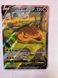 CHARIZARD V 2022 POKEMON SWORD & SHIELD BLACK STAR PROMO A #SWSH260 - Image 1