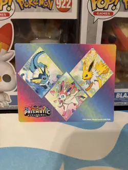 Pokemon TCG Prismatic Evolutions Tech Sticker Sheet Only - Image 1