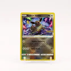 Radiant Eevee - SWSH230 Pokemon GO Shiny Holo Promo Pokemon - NM - Image 1
