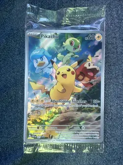 Pokemon Pikachu SVP 027 Scarlet & Violet Paldea Evolved ETB Promo SEALED - Image 1