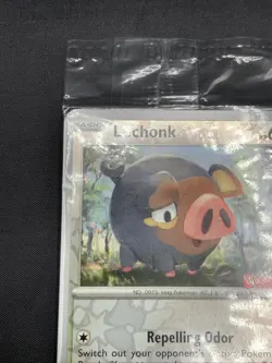 Pokemon Lechonk GameStop Exclusive Promo Stamped 154/198 Reverse Holo SEALED MNT - Image 2