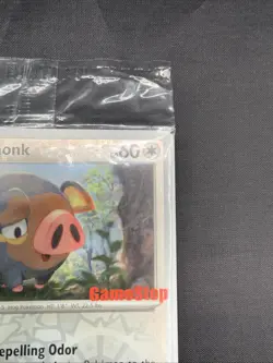 Pokemon Lechonk GameStop Exclusive Promo Stamped 154/198 Reverse Holo SEALED MNT - Image 3