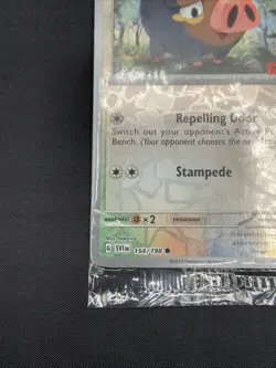 Pokemon Lechonk GameStop Exclusive Promo Stamped 154/198 Reverse Holo SEALED MNT - Image 4