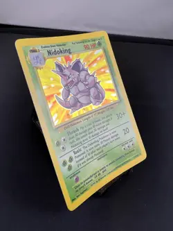 Pokemon English Base Set Unlimited Nidoking 11/102 Holo Foil LP Pokemon TCG WOTC - Image 3