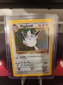 Wigglytuff 019/130 Pokemon TCG Base Set 2 Holo Rare LP+ - Image 3