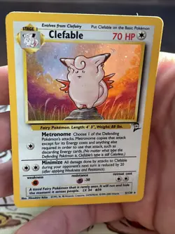 Pokemon TCG Clefable Base Set 2 5/130 Holo Unlimited Holo Rare - LP - Image 4