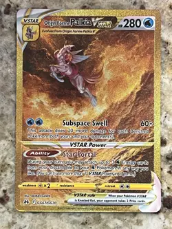 ORIGIN FORME PALKIA VSTAR GG67/GG70 POKEMON CROWN ZENITH HOLO RARE - Image 1